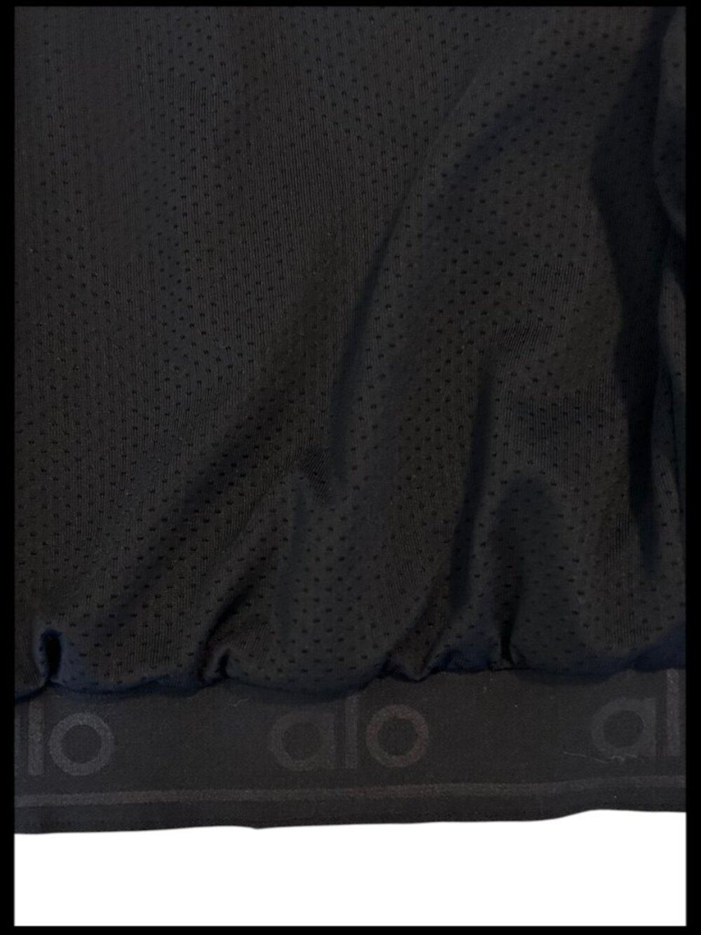 Alo Yoga Clubhouse Cropped Jacket Black Mesh Lined XS - Picture 14 of 16
